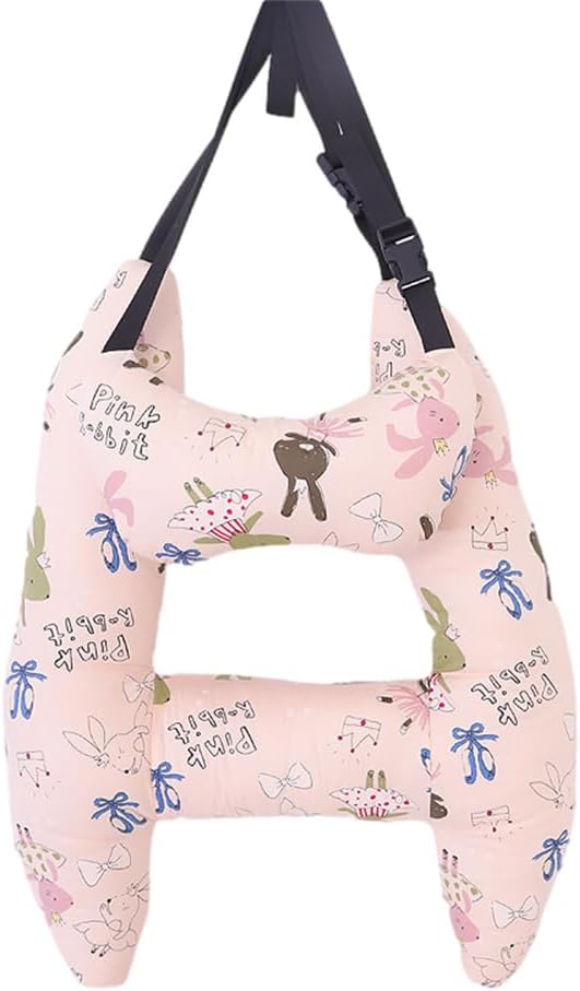Almohadas de coche para niños, almohadas de automóvil en forma de H para dormir, soporte de cabeza de asiento de automóvil infantil, almohada de