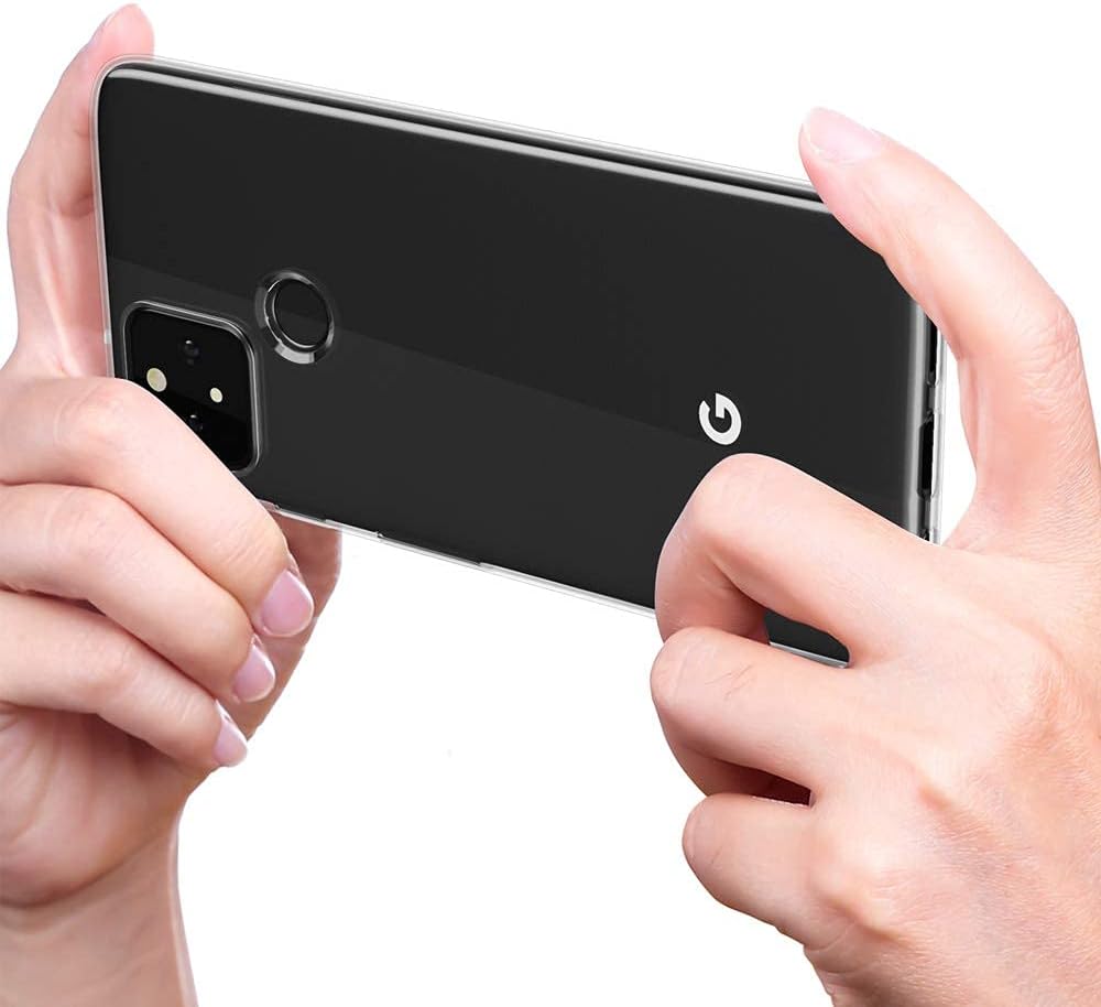 Funda transparente para Google Pixel 4a 5G, no compatible con Pixel 4a, delgada, suave, silicona flexible, gel de poliuretano termoplástico, a