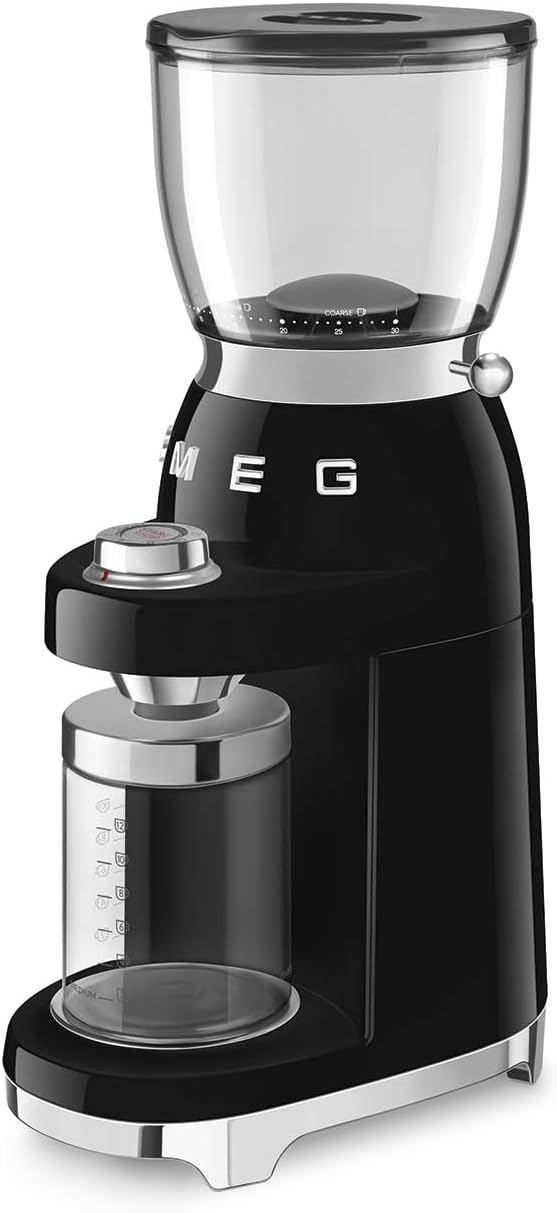 SMEG Molinillo de café eléctrico retro (negro)