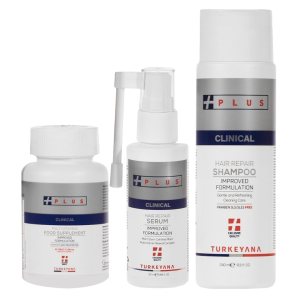 Suero de reparación de cuidado de Clinic, multiusos, champú para pérdida de cabello X paquete de 1 mes, acondicionador, kit de tinte para el Suero de reparación de cuidado de Clinic, multiusos, champú para pérdida de cabello X paquete de 1 mes, acondicionador, kit de tinte para el