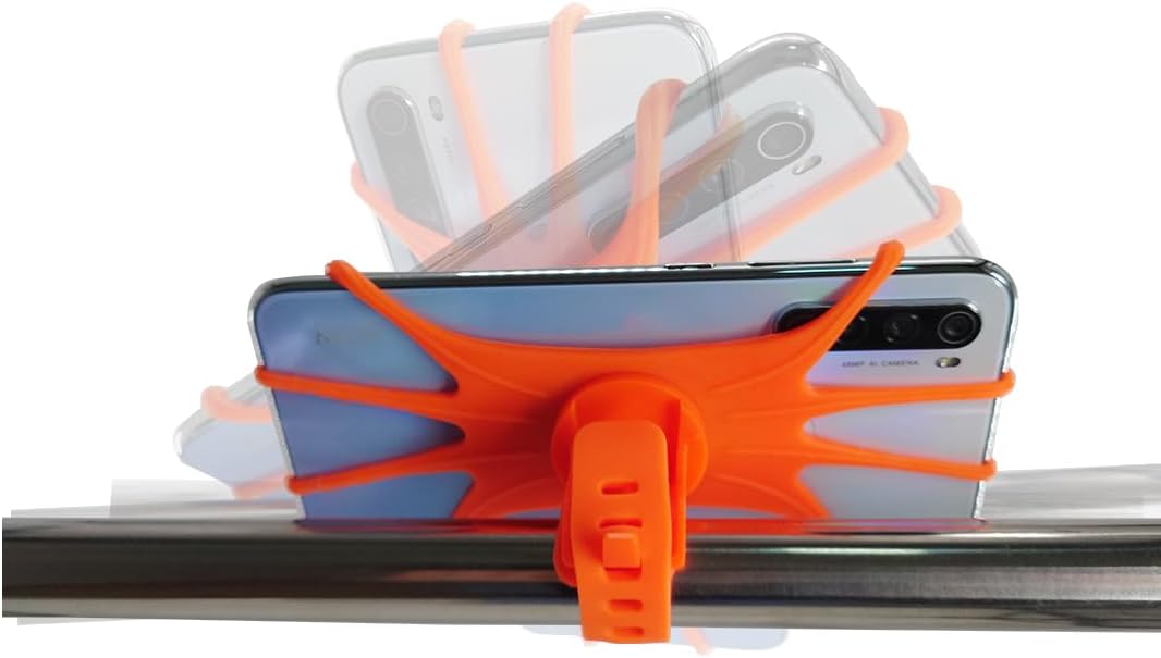 Soporte de teléfono para bicicleta, accesorios universales de silicona para teléfono celular, rotación de 360, compatible con iPhone 1211 Pro Max XS