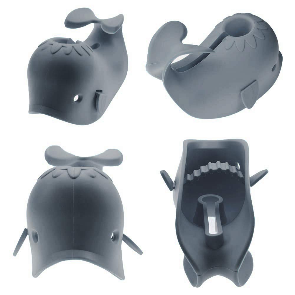 Cubierta de boquilla de baño para bañera, protege al bebé de golpes durante el baño, cubierta protectora universal para grifo, diseño de ballena