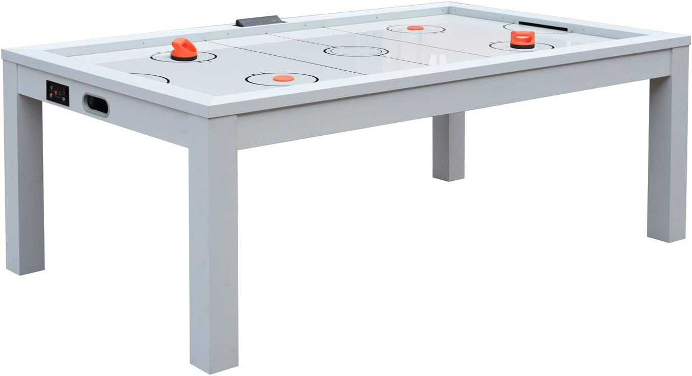 Hockey de aire de plástico, 2 empujadores de hockey de aire de plástico de 4 pulgadas y 4 discos de 2.75 pulgadas de repuesto para mesas de juego,