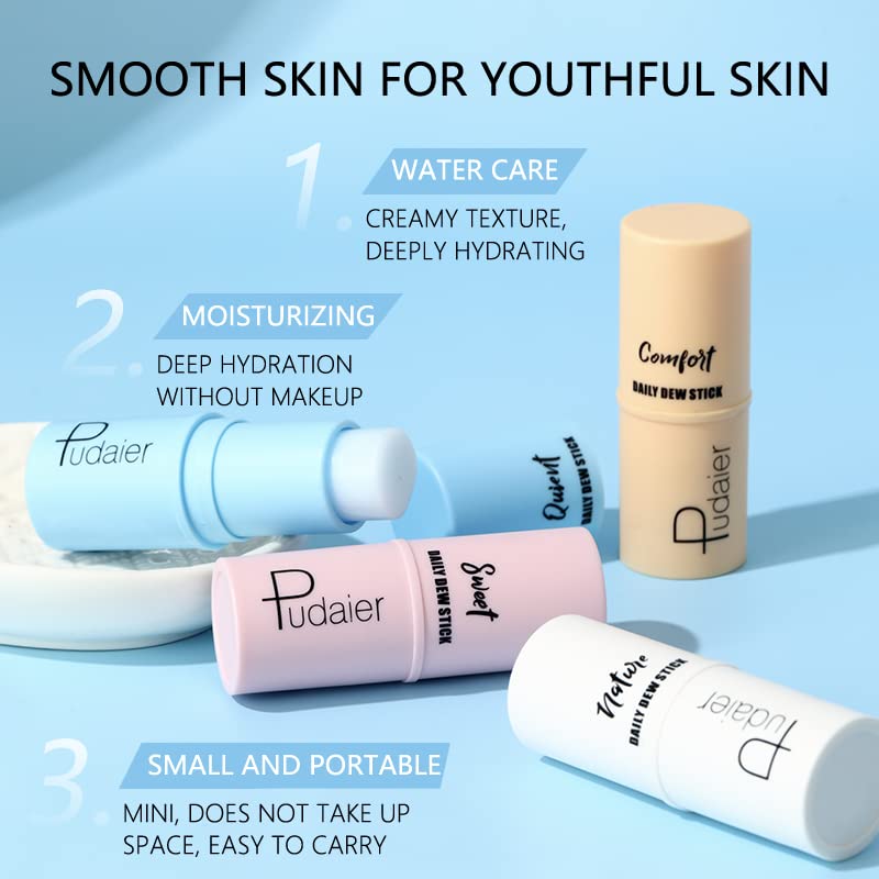 AKARY Barra hidratante facial en barra de bálsamo múltiple, palitos de hada de maquillaje para hidratar y suavizar la piel seca para cara y cuerpo,