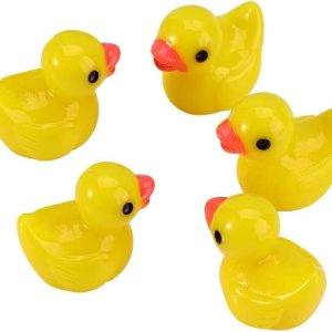 5 piezas de mini patos de resina, decoración de patitos amarillos, micro hadas, jardín, paisaje, pequeños patos, adorno en miniatura (amarillo) 5 piezas de mini patos de resina, decoración de patitos amarillos, micro hadas, jardín, paisaje, pequeños patos, adorno en miniatura (amarillo)
