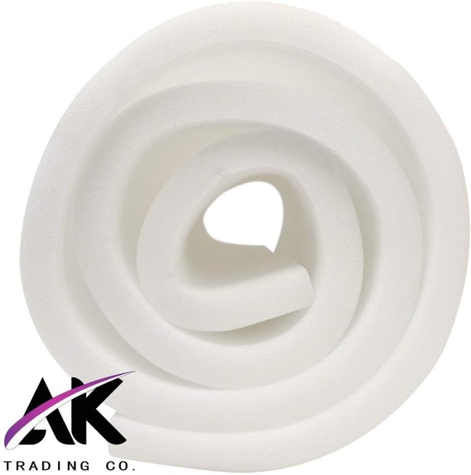 AK TRADING CO. Hoja de tapicería blanca con certificación CertiPUR-US (reemplazo de asiento, cojín de espuma, hoja de tapicería) – (4 pulgadas de