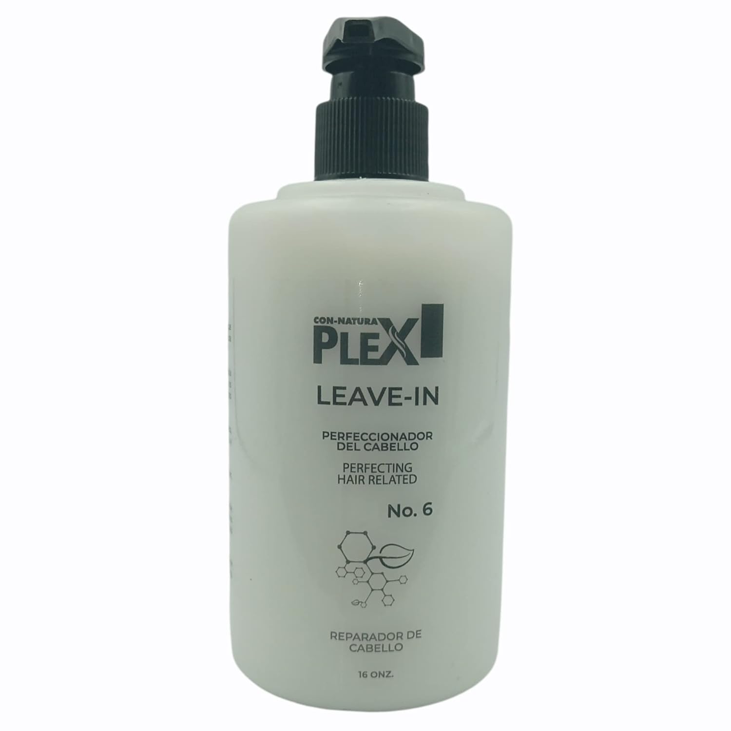 Natural PLEX – Leave-IN No.6 – Repara el cabello – Acondicionador – Hidratante – Protege del sol y el calor – da suavidad al cabello – 16oz