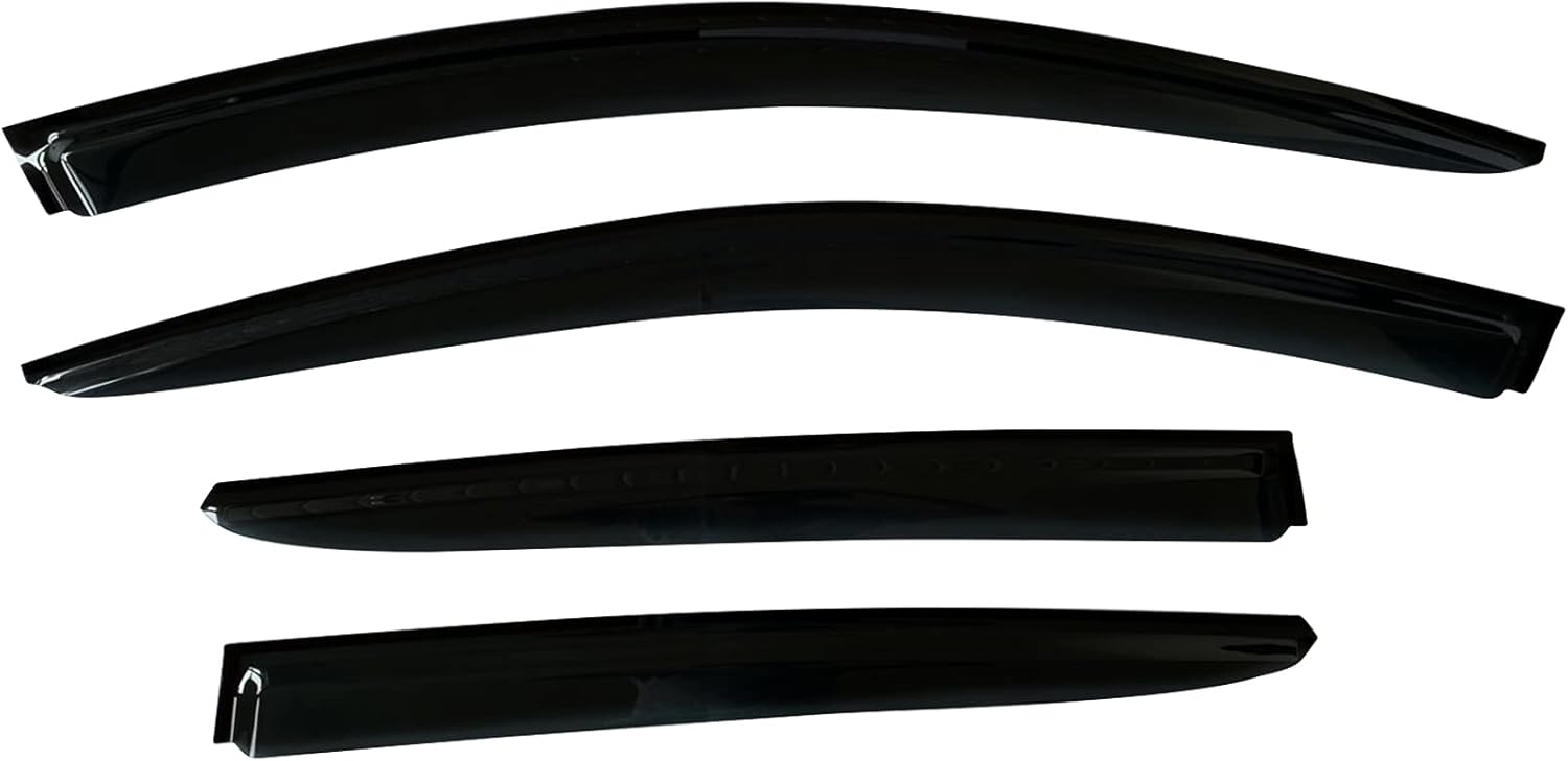 Deflectores de visera de ventana lateral con cinta adhesiva para Kia Optima K5 Lx S Ex Sx Special Premium Smoke Tinted Rain Guard 2017 2018 2019