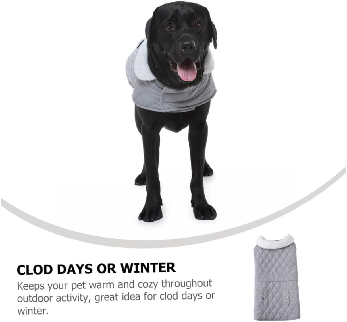 NOLITOY Ropa para mascotas Abrigo de invierno para mascotas, ropa de nieve para perros, ropa cálida para mascotas, senderismo, abrigos para perros,