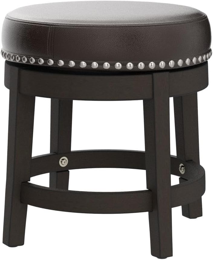 Lexicon Kenmare Taburete giratorio de comedor (juego de 2), 18″ SH, marrón