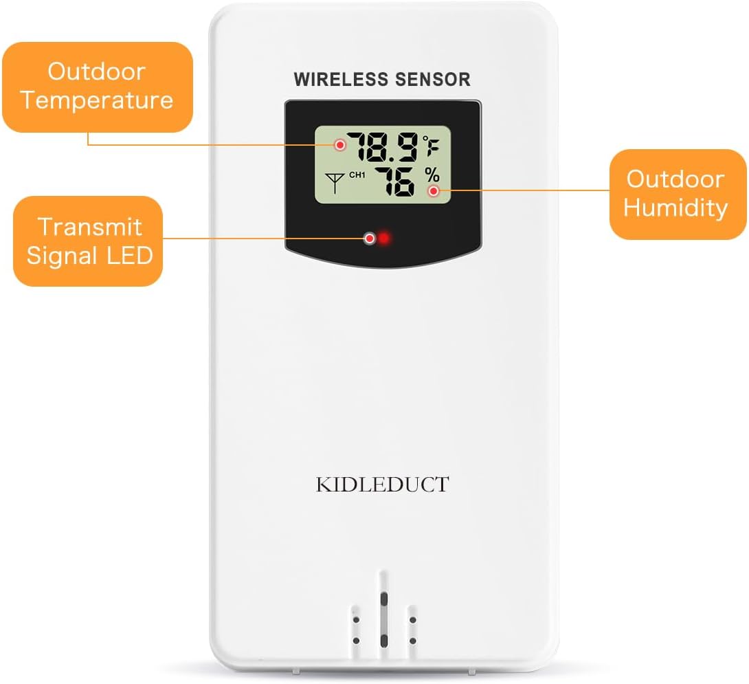Sensor remoto inalámbrico para interiores y exteriores para WS001