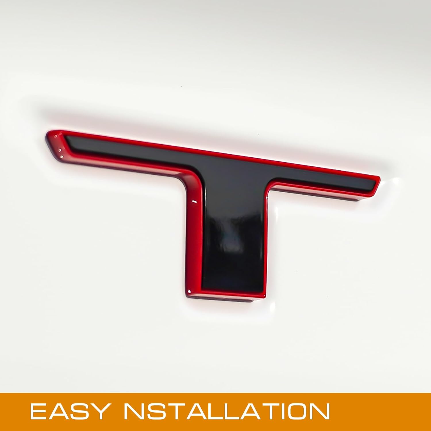 Letras de inserción para portón trasero, color negro, compatibles con emblema trasero elevado 3D con respaldo adhesivo Seccotine (negro con tablero