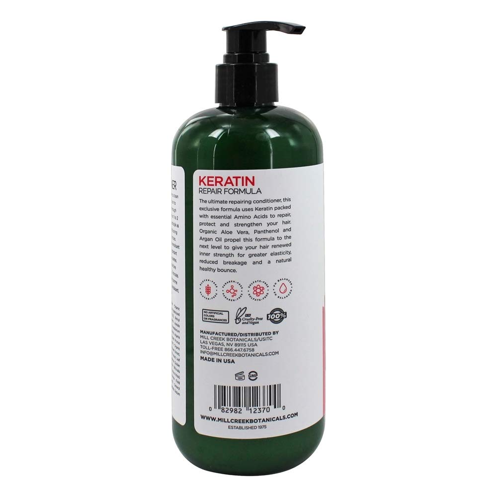 Mill Creek Acondicionador de queratina (natural y orgánico) – 14 oz