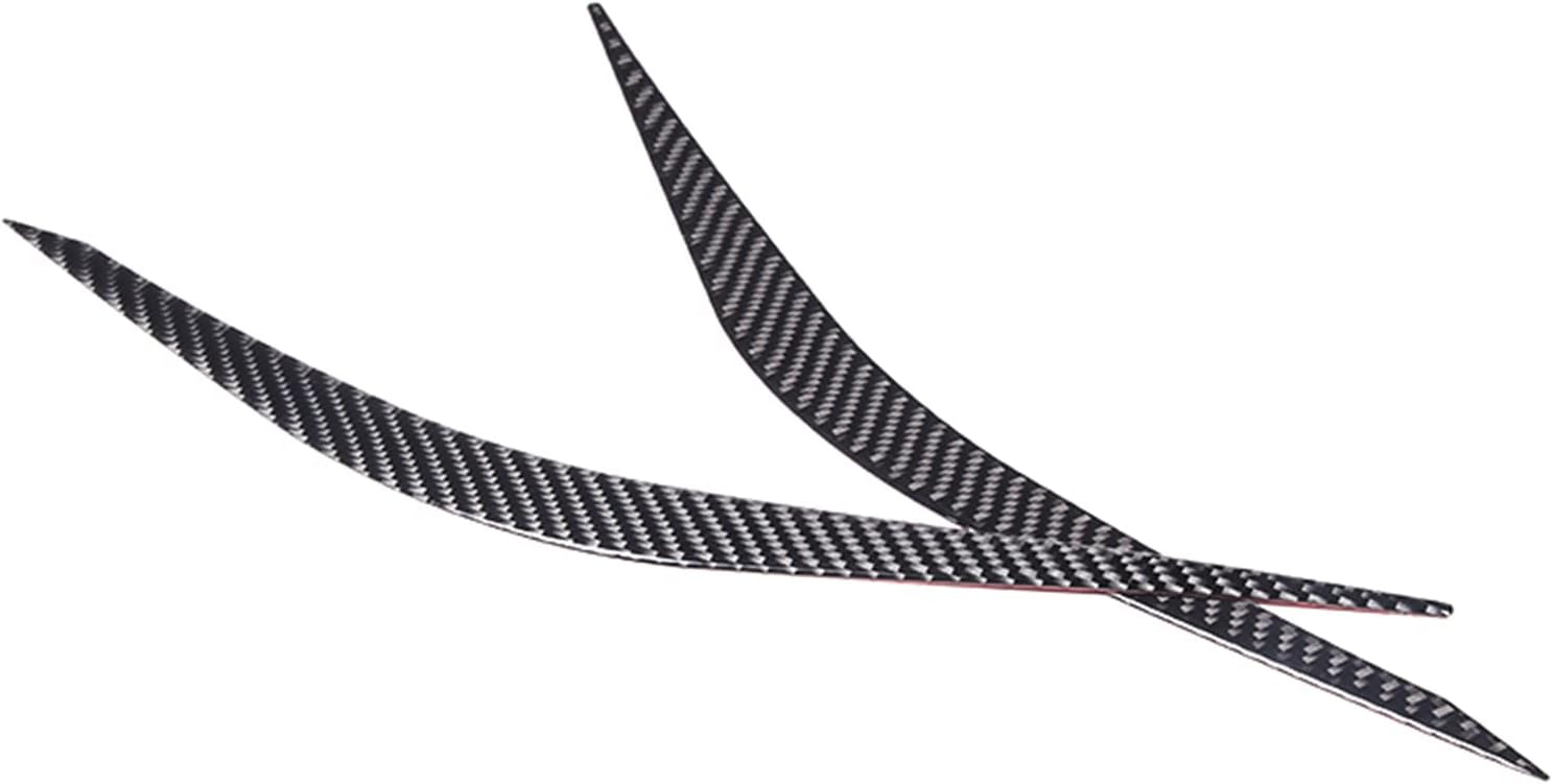 Kit de decoración de cubierta de palas delanteras, calcomanías exteriores para parachoques delantero, calcomanías de fibra de carbono, accesorios