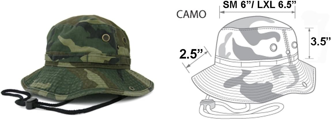 Sombrero de cubeta para verano, para exteriores, para pescar, de safari, de caza, con correa ajustable