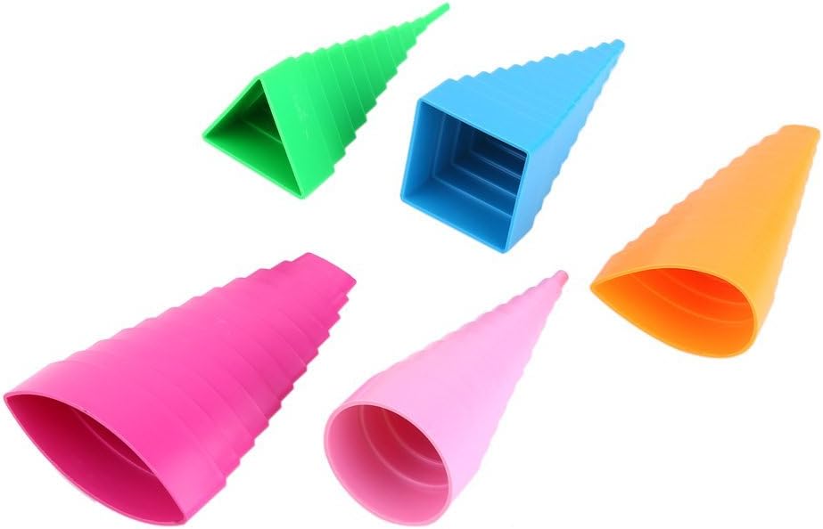 Bordes Quilling, Color Mixto 5 Formas de Papel Quilling Border Buddy Paper Craft Tool DIY Quilled Creación