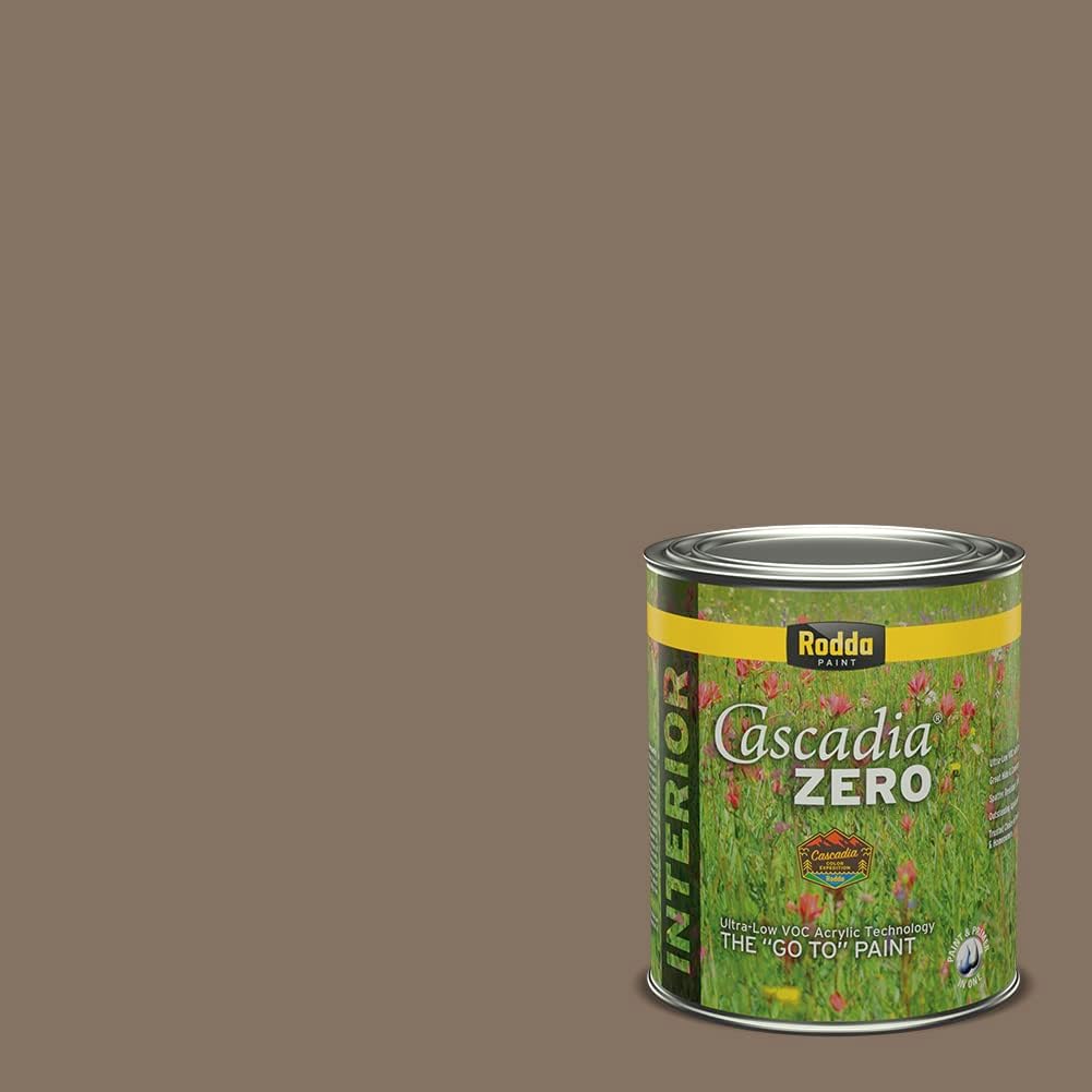 Rodda Paint CASCADIA ZERO – Pintura satinada e imprimación para interiores en uno, cuarto de galón, adorno navideño