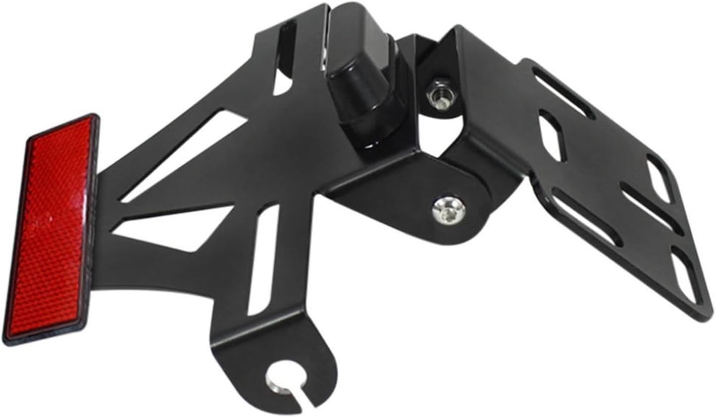 Motorcycle Adjustable Angle License Number Plate Frame Holder Bracket Compatible For Yzf R1 R6 R3 R15 R25 FZ1 FZ6 FZ8 MT03 MT07 MT09 XJ6