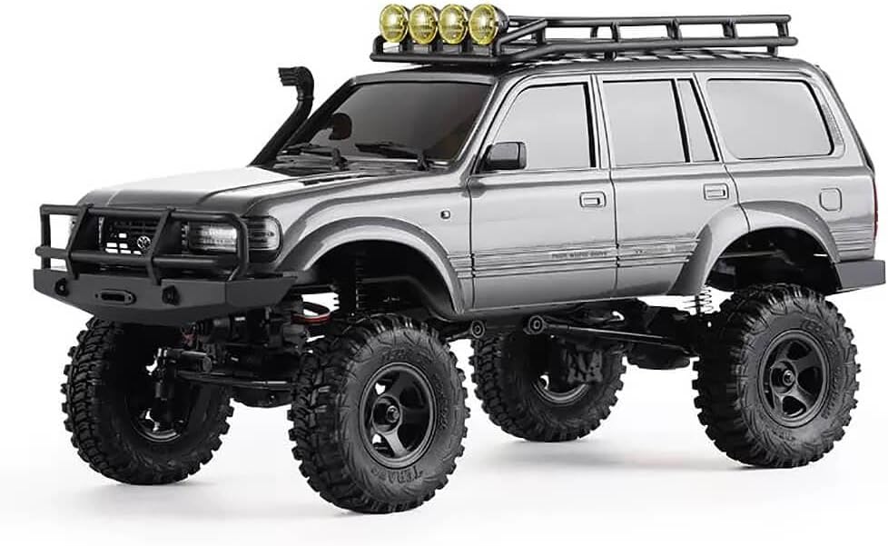 WOWRC FMS RC Crawler Toyota Cruiser LC80 FCX18-118 Camiones todoterreno 4X4 RC Rock Crawler con transmisión de 2.4 GHz, ejes de portal, luces LED,
