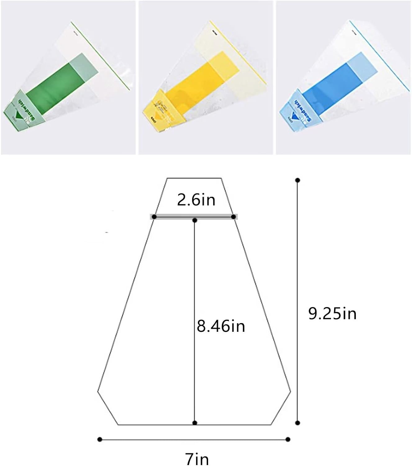 300 envoltorios de plástico para sándwiches, contenedores desechables transparentes para sándwich, caja de cuña, embalaje triangular para panadería,