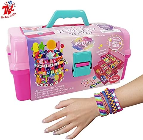 TBC The Best Crafts Kit de fabricación de joyas de bricolaje, juguetes creativos de arte y manualidades para niños de 3 años en adelante