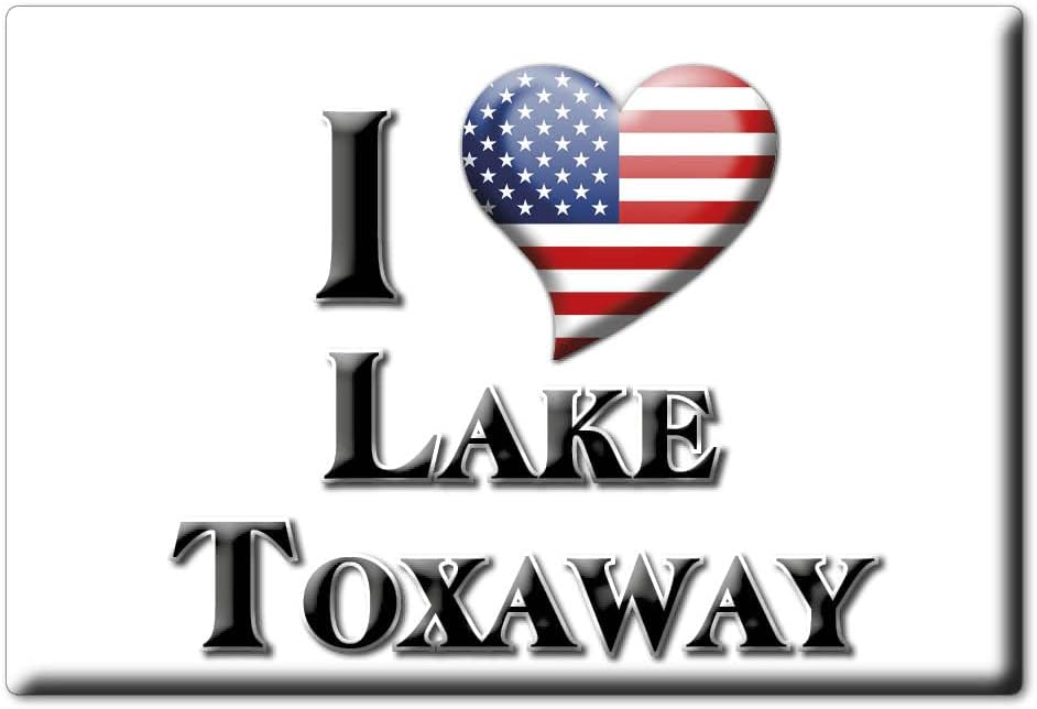 LAKE TOXAWAY IMÁN DE FRIGORÍFICO DEL NORTE CAROLINA (NC) IMANES USA SOUVENIR I LOVE GIFT (Var. GOCCIA)