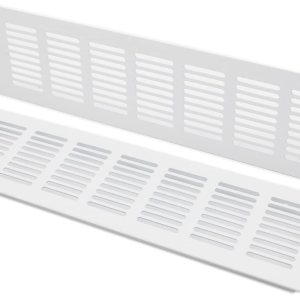 TTZEZE – 2 fundas para ventilación de aire, rejilla de ventilación de aleación de aluminio blanca rectangular, cubierta de rejilla de metal para TTZEZE – 2 fundas para ventilación de aire, rejilla de ventilación de aleación de aluminio blanca rectangular, cubierta de rejilla de metal para