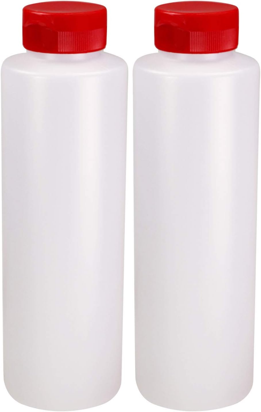 Pinnacle Mercantile Botellas exprimibles para condimentos con tapa abatible con bisagras, juego de 2 unidades de 16 onzas (perfectas para