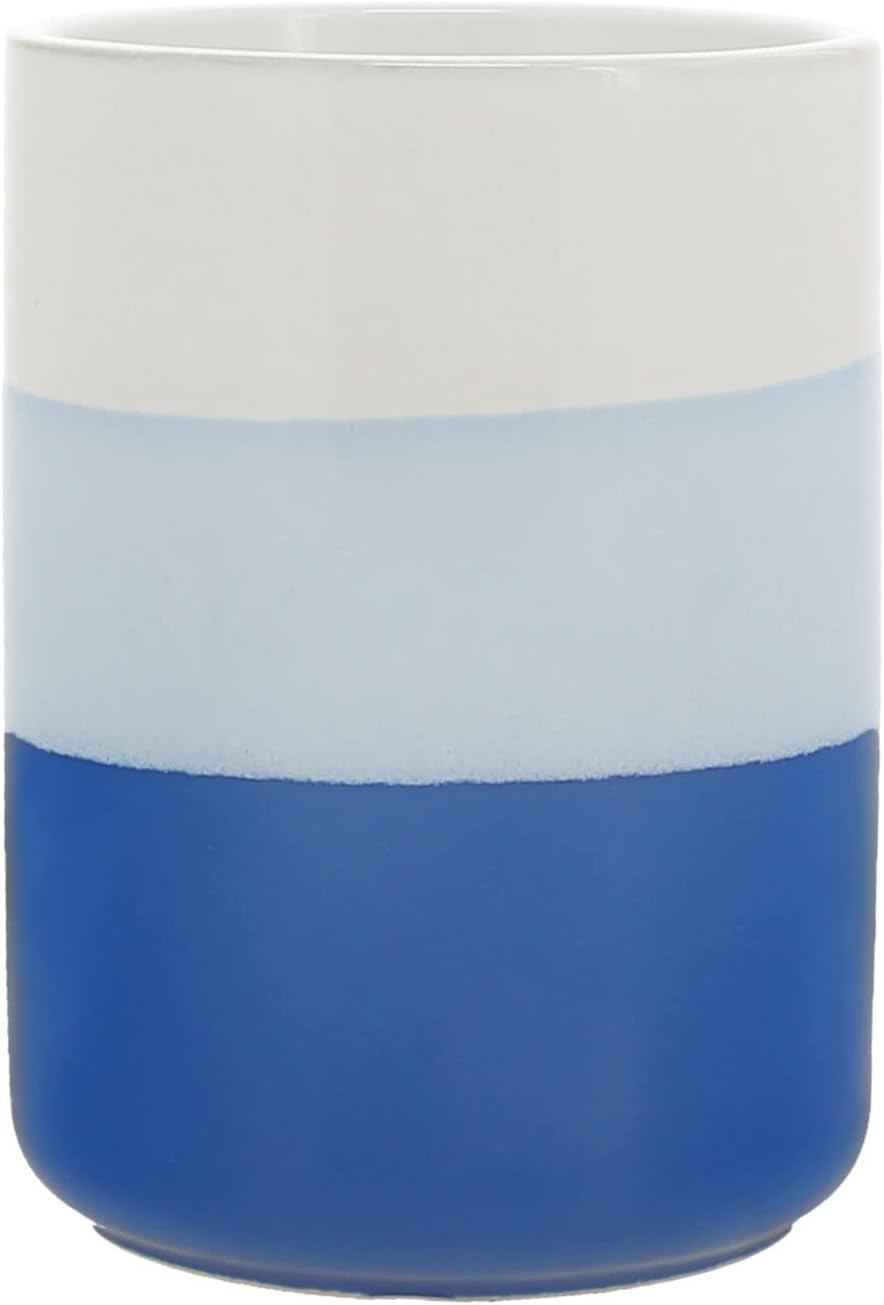 Pavilion – Taza de cerámica de 18 onzas con temática de lago para casa del lago, ancla, azul