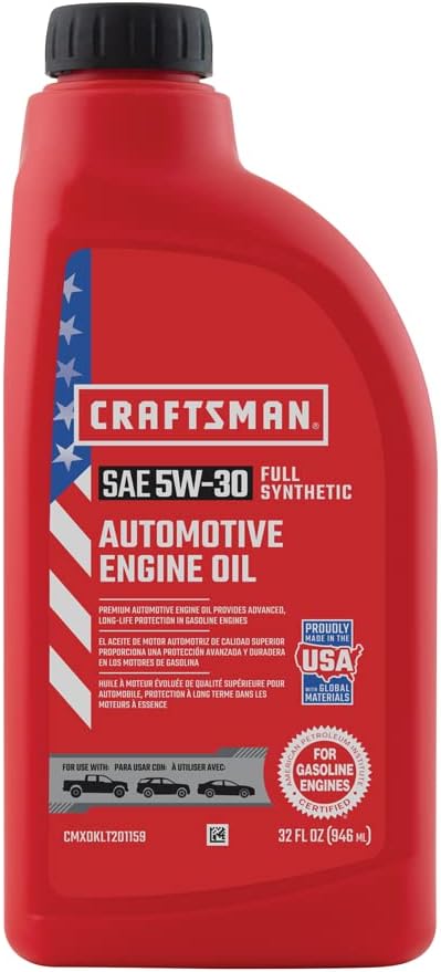 CRAFTSMAN Kit completo de cambio de aceite sintético 5W-30 de 6 cuartos de galón compatible con Ford Transit Taurus, Lincoln MKS MKT  En el kit 6
