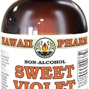 HawaiiPharm Extracto líquido sin alcohol de violeta dulce, violeta dulce (Viola Odorata), suplemento herbario natural de glicerita de hojas secas, HawaiiPharm Extracto líquido sin alcohol de violeta dulce, violeta dulce (Viola Odorata), suplemento herbario natural de glicerita de hojas secas,
