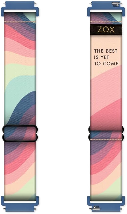 ZOX Correa para reloj inteligente Android  Banda elástica con afirmaciones motivacionales y hermosas obras de arte  Regalos para hombres, mujeres y