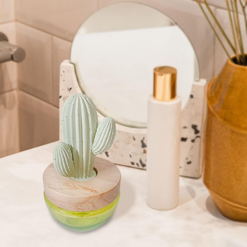 ES PAZION Difusor de aceite de cactus, difusor de aroma de yeso Saguaro para fragancia, hogar, sala de estar, baño, oficina, decoración de Navidad,