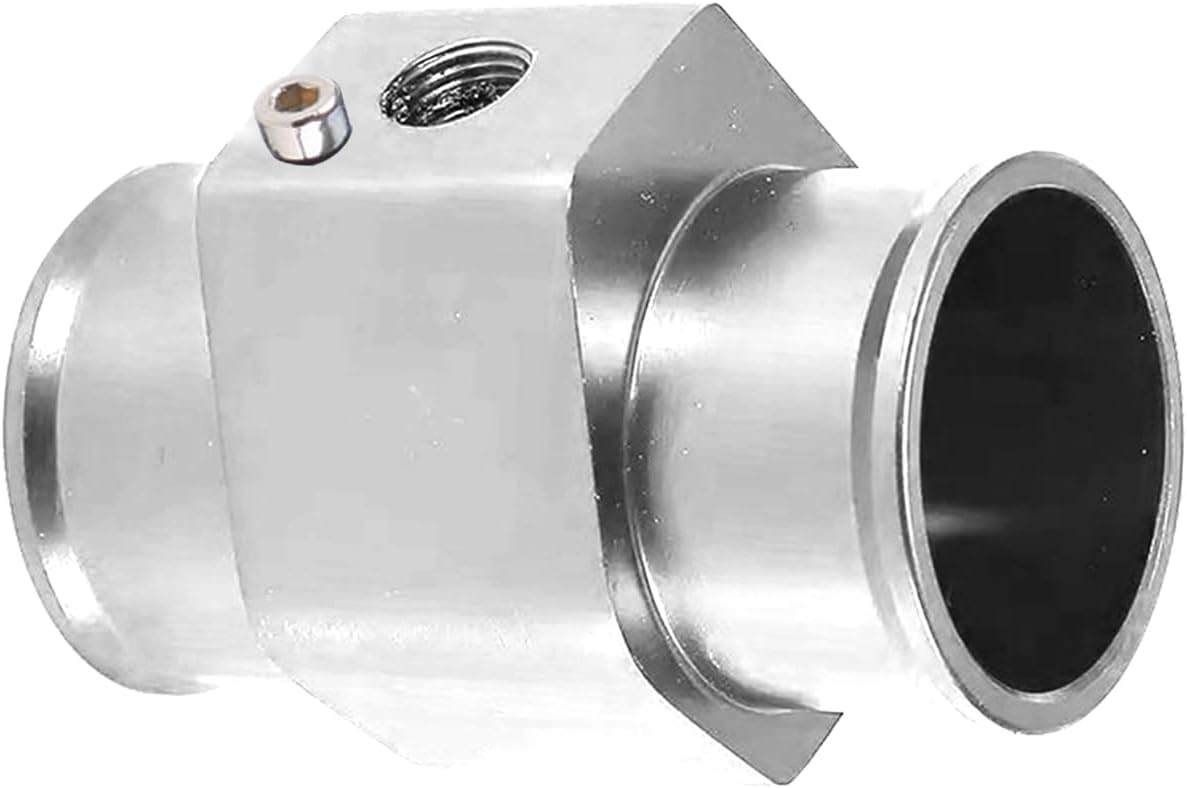 Tubo de junta de temperatura del agua, adaptador de sensor de temperatura del agua de aleación de aluminio para automóvil, 1.102-1.575 in,