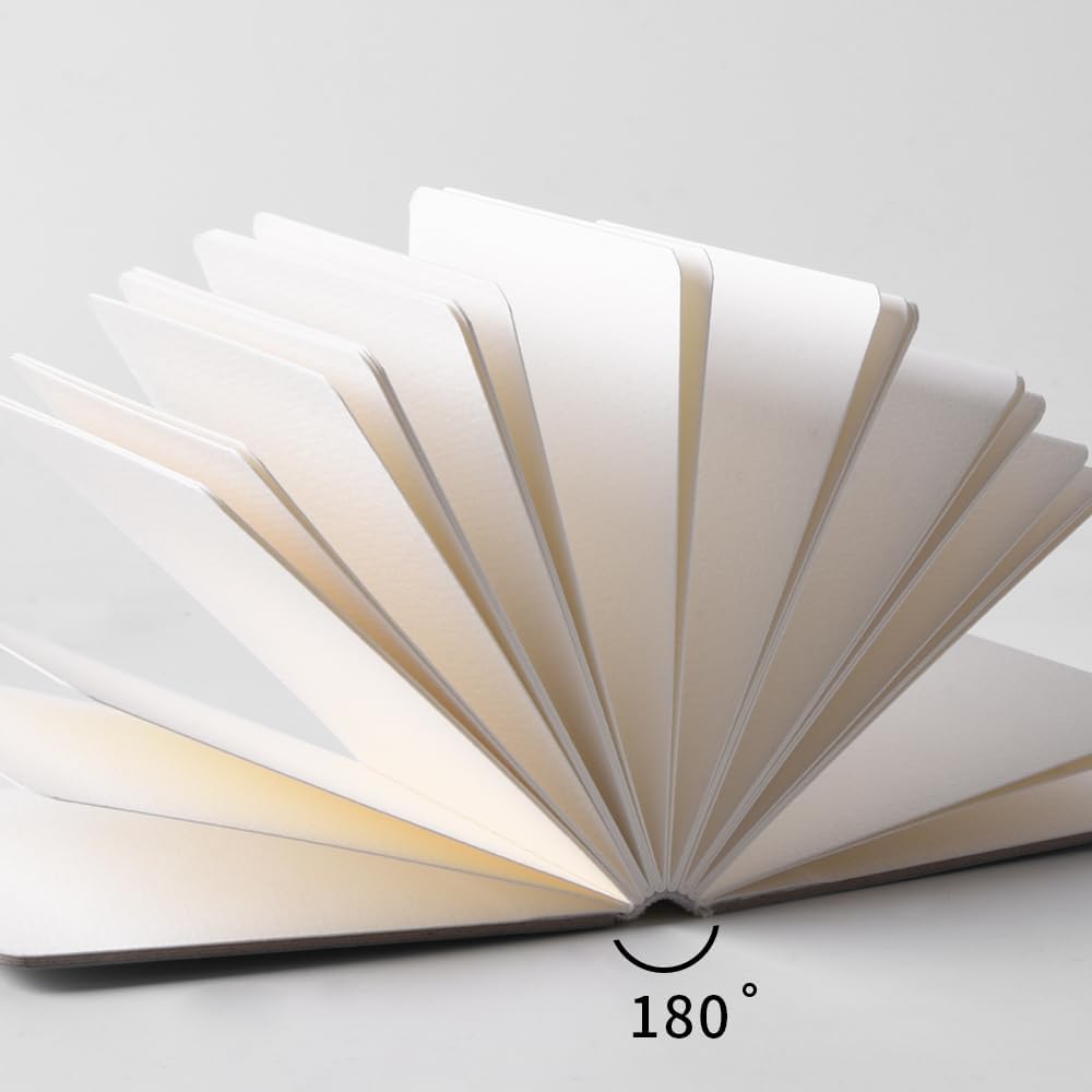 3 mini cuaderno de bocetos de acuarela de 3.9 x 3.9 pulgadas, 300 GSM, cuaderno de pintura cuadrado portátil, 60 pgs (30 hojas delanteras y traseras