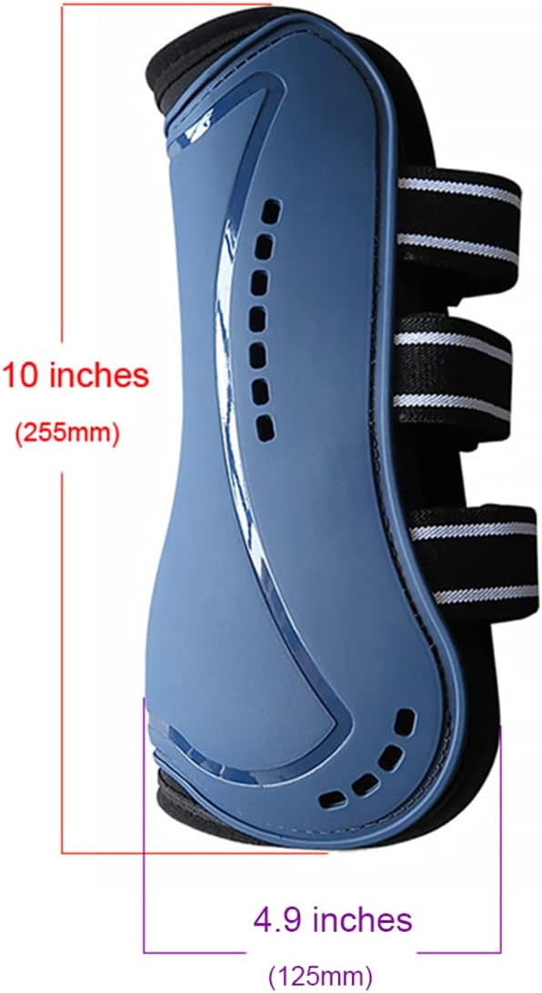 Wandrola Botas de caballo abiertas con tendón de salto frontal, protección segura de las piernas, suministros equinos clásicos