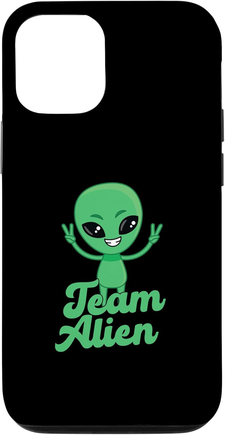 iPhone 13 Pro para Alien Aliens Lovers Green Alien Meme Team Alien Skin Case