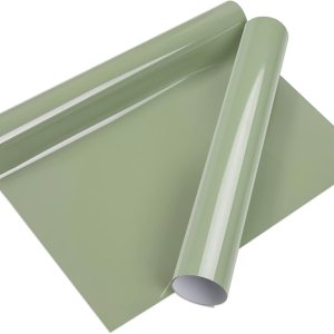 VINYL FROG Rollo de vinilo de transferencia de calor HTV  12 pulgadas x 5 pies de vinilo verde caqui para planchar en camisetas, vinilo de prensa de VINYL FROG Rollo de vinilo de transferencia de calor HTV  12 pulgadas x 5 pies de vinilo verde caqui para planchar en camisetas, vinilo de prensa de