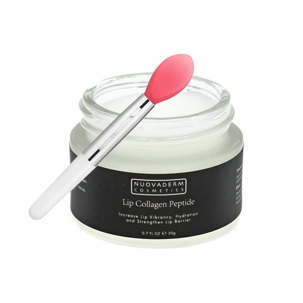 Péptidos de colágeno labial  Bálsamo vegano para rellenar los labios, mascarilla hidratante para labios, mositurizador labial, suaviza las líneas,
