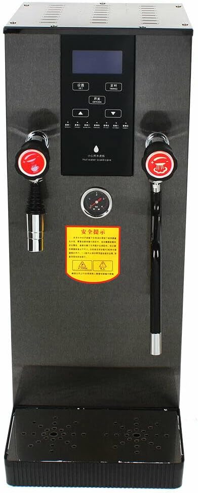 Máquina de vapor de agua eléctrica comercial de 2500 W, máquina de ebullición de agua de vapor de espuma de leche de café expreso, máquina de