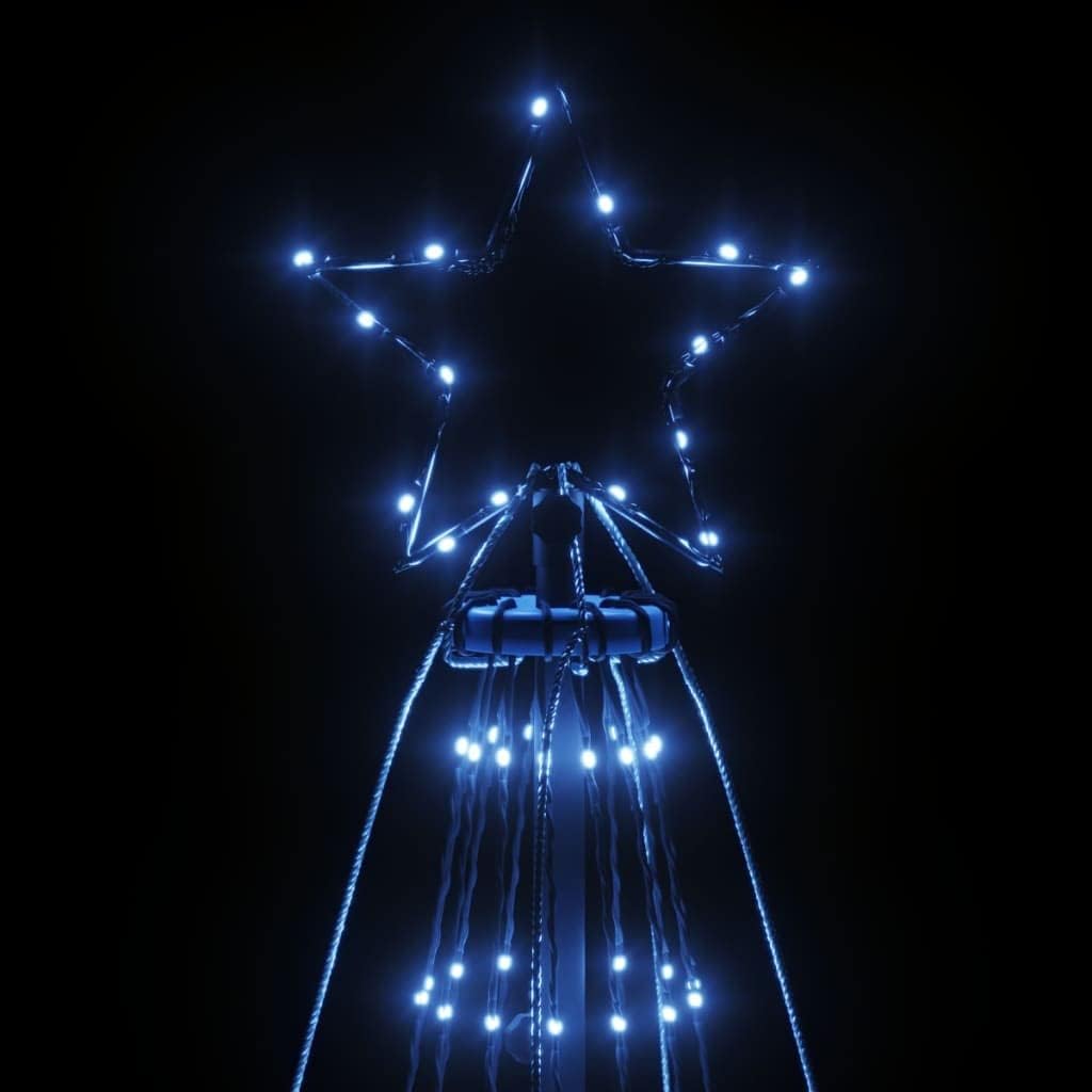 Christmas Tree arbolitos de Navidad,Xmas Tree,White Christmas Tree,Christmas Trees,Flocked Christmas Tree,with Spike Blue 1134 LEDs 26 ft