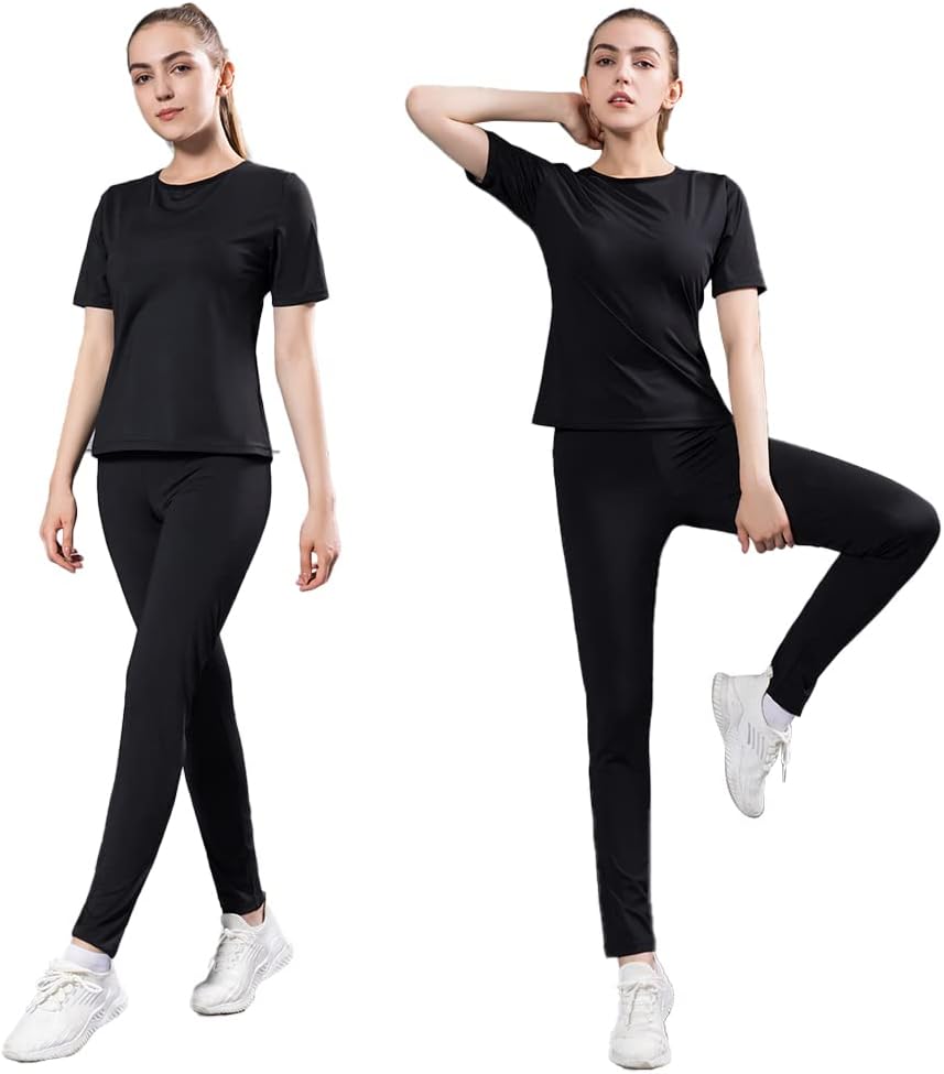 Traje de sauna para mujer, anti rasgaduras, trajes de sudor, gimnasio, boxeo, entrenamiento, cuerpo completo, adelgazamiento, forma de cuerpo
