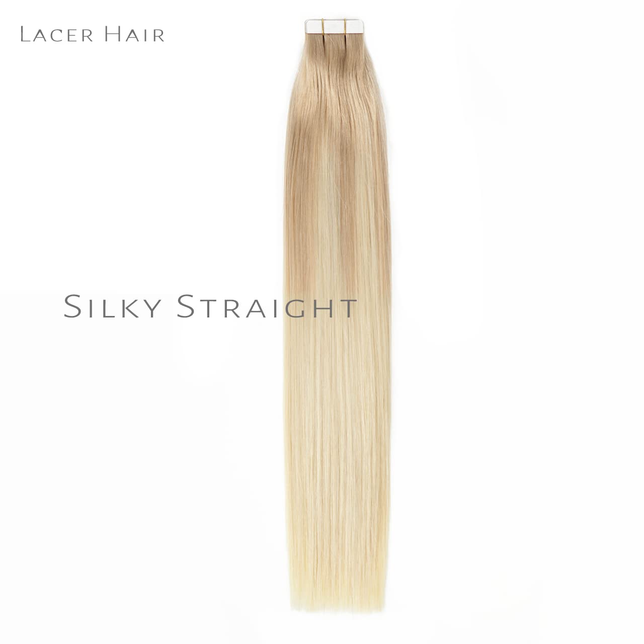 Lacerhair – Extensiones de cabello humano sin costuras de la mejor calidad, con Balayage y color degradado, de cabello humano 100% virgen, con cinta