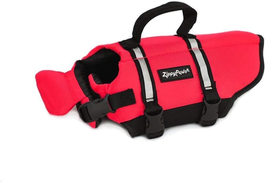 ZippyPaws Chaleco salvavidas para perros y cachorros, chaleco salvavidas para entrenamiento de natación para perros pequeños, medianos y grandes,