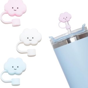 Paquete de 3 fundas de popote para accesorios de copa Stanley, 0.394 in, lindo adorno de popote de silicona para vaso Stanley de 30 y 40 onzas, Paquete de 3 fundas de popote para accesorios de copa Stanley, 0.394 in, lindo adorno de popote de silicona para vaso Stanley de 30 y 40 onzas,