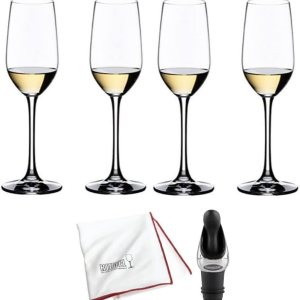 Riedel Bar Ouverture – Vaso de tequila (paquete de 4) con paño de pulido de microfibra grande y vertedor de vino (4 artículos) Riedel Bar Ouverture – Vaso de tequila (paquete de 4) con paño de pulido de microfibra grande y vertedor de vino (4 artículos)