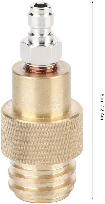 AYNEFY Adaptador de agua, TR21-4 Adaptador de latón de rosca macho Convertidor de botella de gas de agua Adaptador de cilindro de CO2 Piezas de