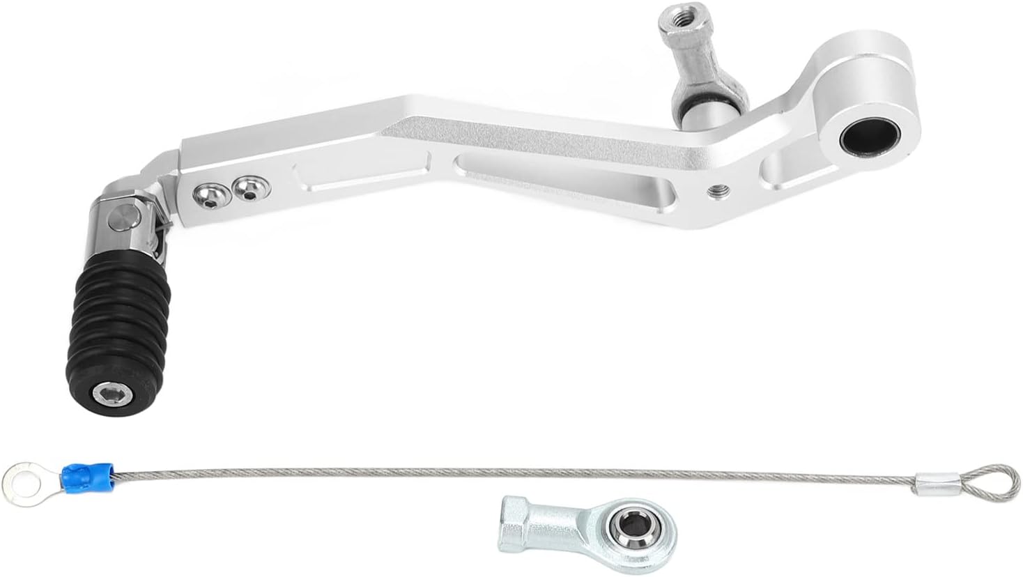 Keenso Palanca de cambios ajustable para motocicleta, palanca de pedal de cambio plegable de aluminio CNC, repuesto para Suzuki V Strom DL650 2017