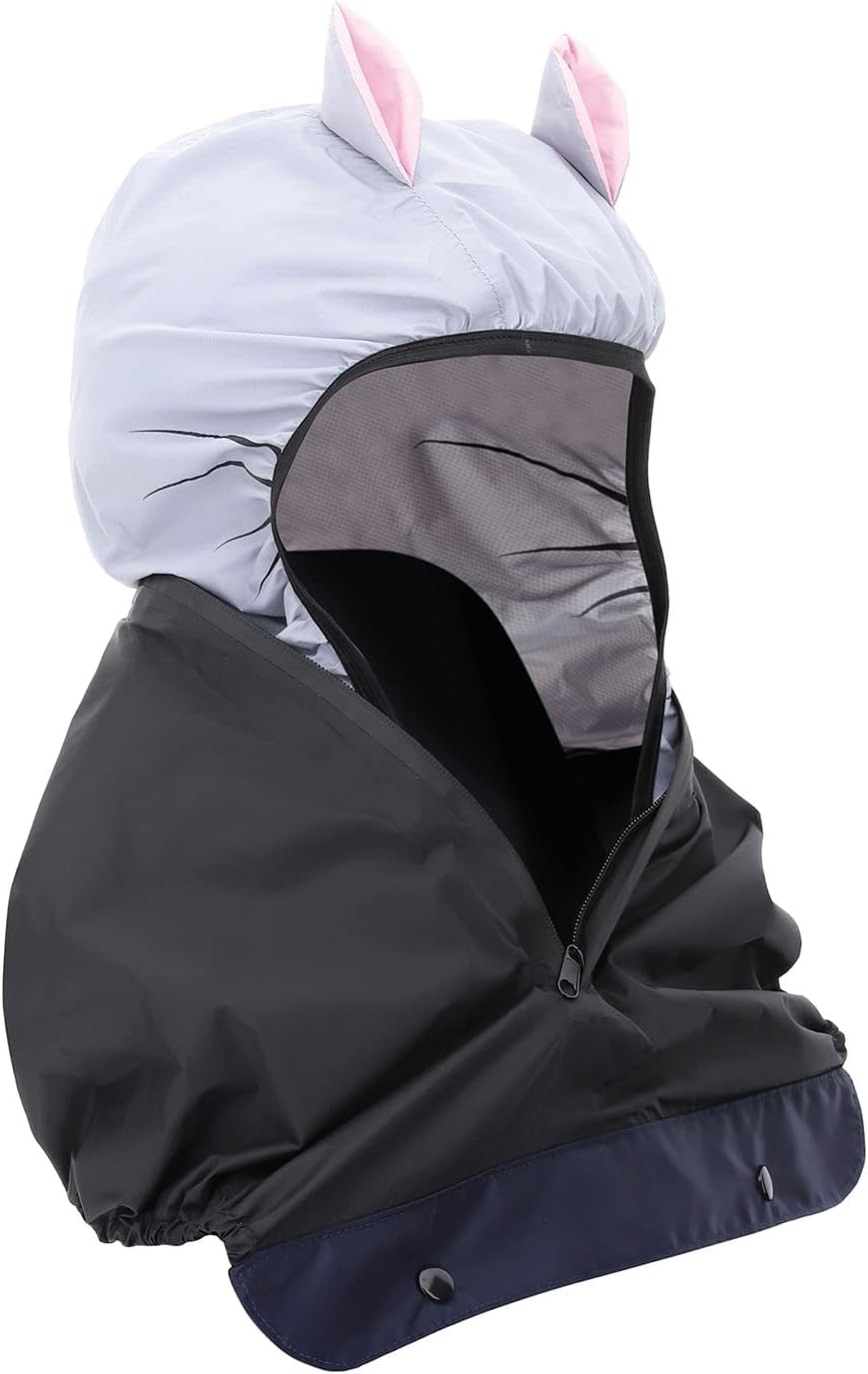ACTION EMPORIUM Tucano Urbano – Funda térmica para asiento de bicicleta infantil, protección contra la lluvia y el viento, con capucha opcional