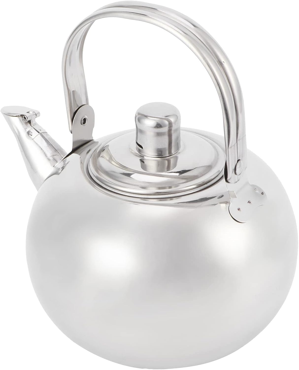 Tetera de acero inoxidable 304, tetera de té, hervidor de agua de fondo plano cocina de inducción tetera con filtro para hacer té (14CM)
